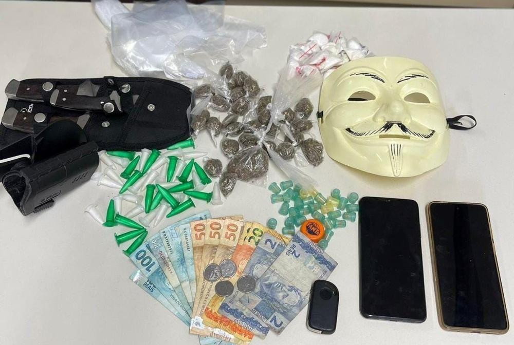 SSP Criminosos foram encontrados em um veículo, na manhã desta segunda-feira (10) - Foto: Divulgação 