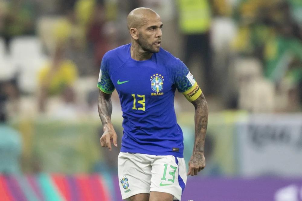 Daniel Alves em campo pela Seleção Brasileira na Copa do Mundo de 2022 - Foto: Lucas Figueiredo | CBF