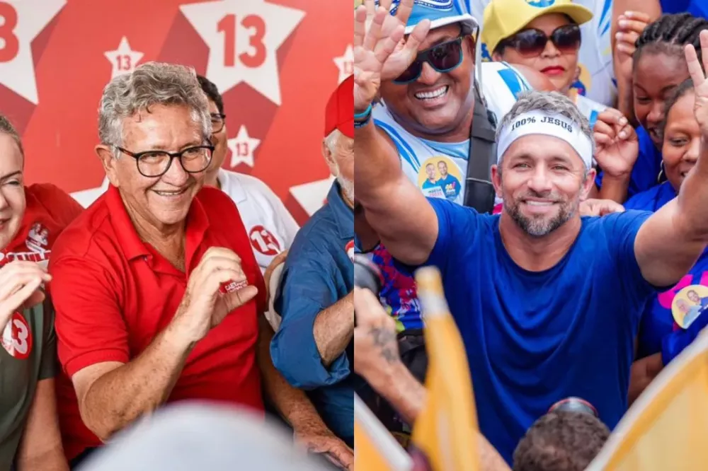 Caetano e Flávio disputarão voto a voto o governo de Camaçari no segundo turno - Foto: Foto: Divulgação