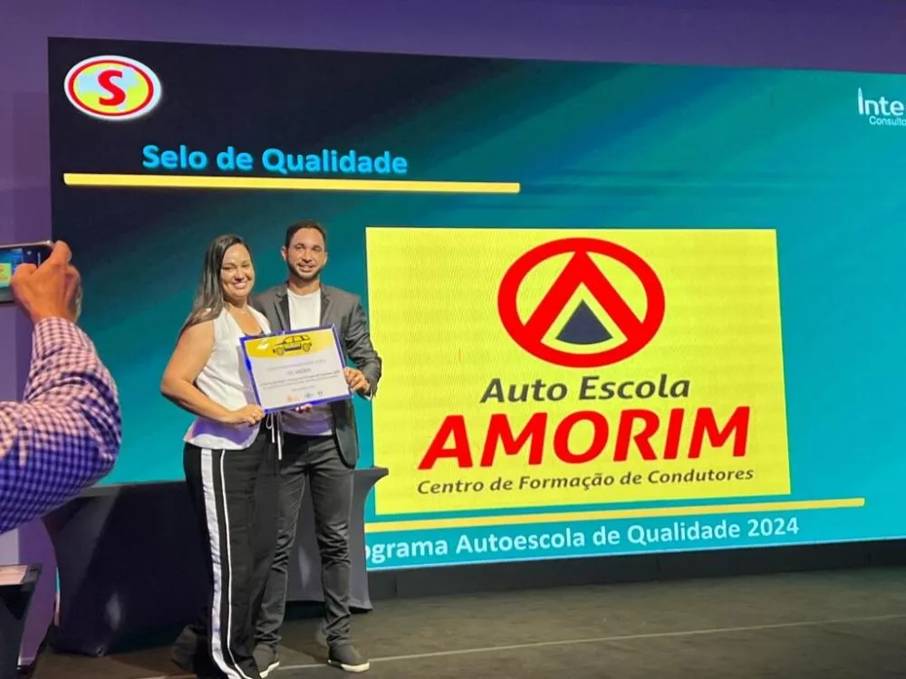 Autoescola Amorim recebe selo de qualidade em evento nacional em Mata de São João