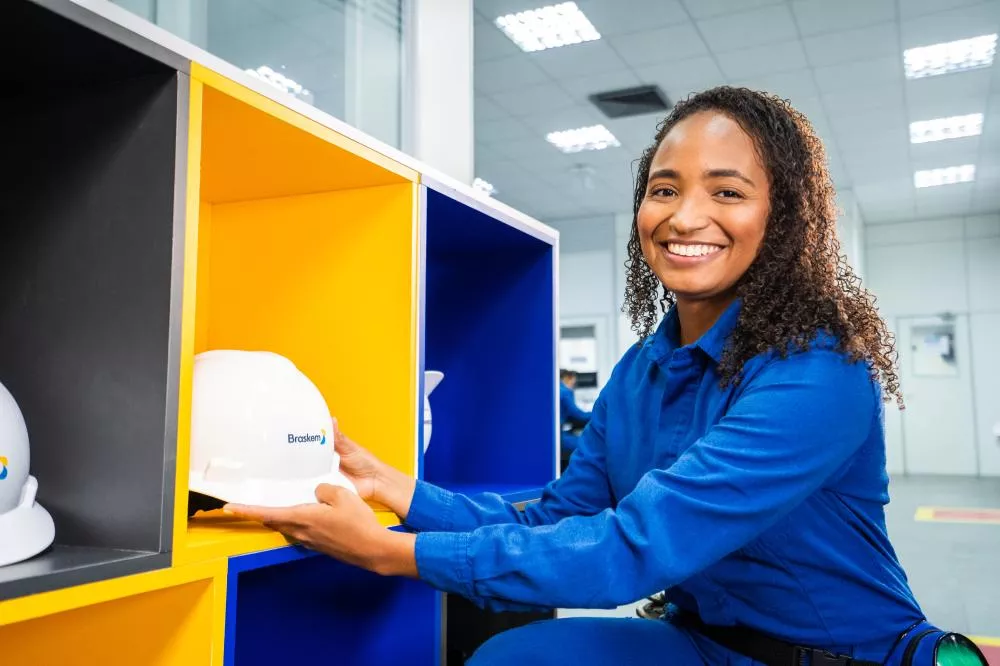  Yasmim Santos Costa, engenheira da unidade PE 3 da Braskem na Bahia (Foto: Divulgação).