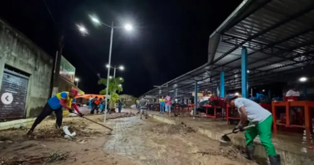 Chuva intensa provoca alagamentos e mobiliza força-tarefa em Santa Inês