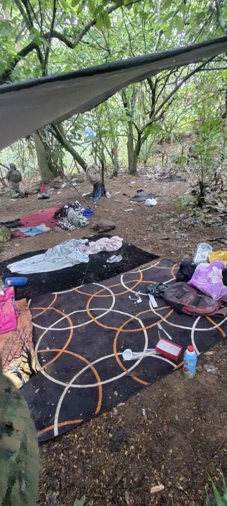 Forças Policiais desmontam acampamentos montados por integrantes de uma facção