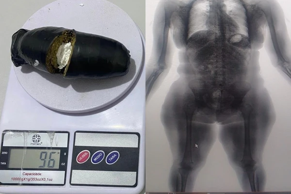 Mulher é presa após tentar entrar com drogas nas partes íntimas em presídio Crédito: Divulgação/ Seap