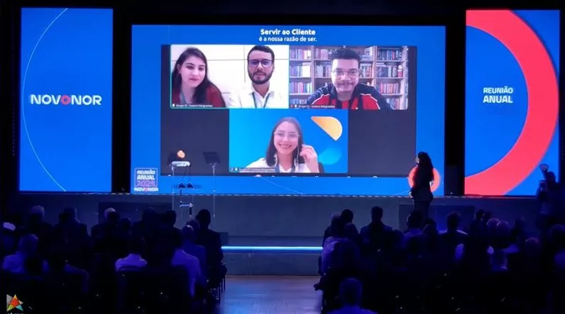 O anúncio dos vencedores do Prêmio Destaque 2025 foi realizado durante a Reunião Anual da Novonor. (Foto: Reprodução)