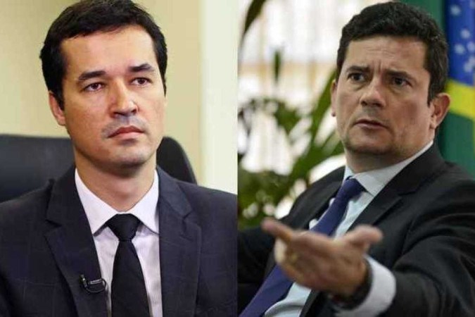 O deputado federal e ex-procurador da Operação Lava Jato Deltan Dallagnol (Podemos), e o senador eleito e ex-juiz Sérgio Moro (União Brasil) - Foto: Reprodução